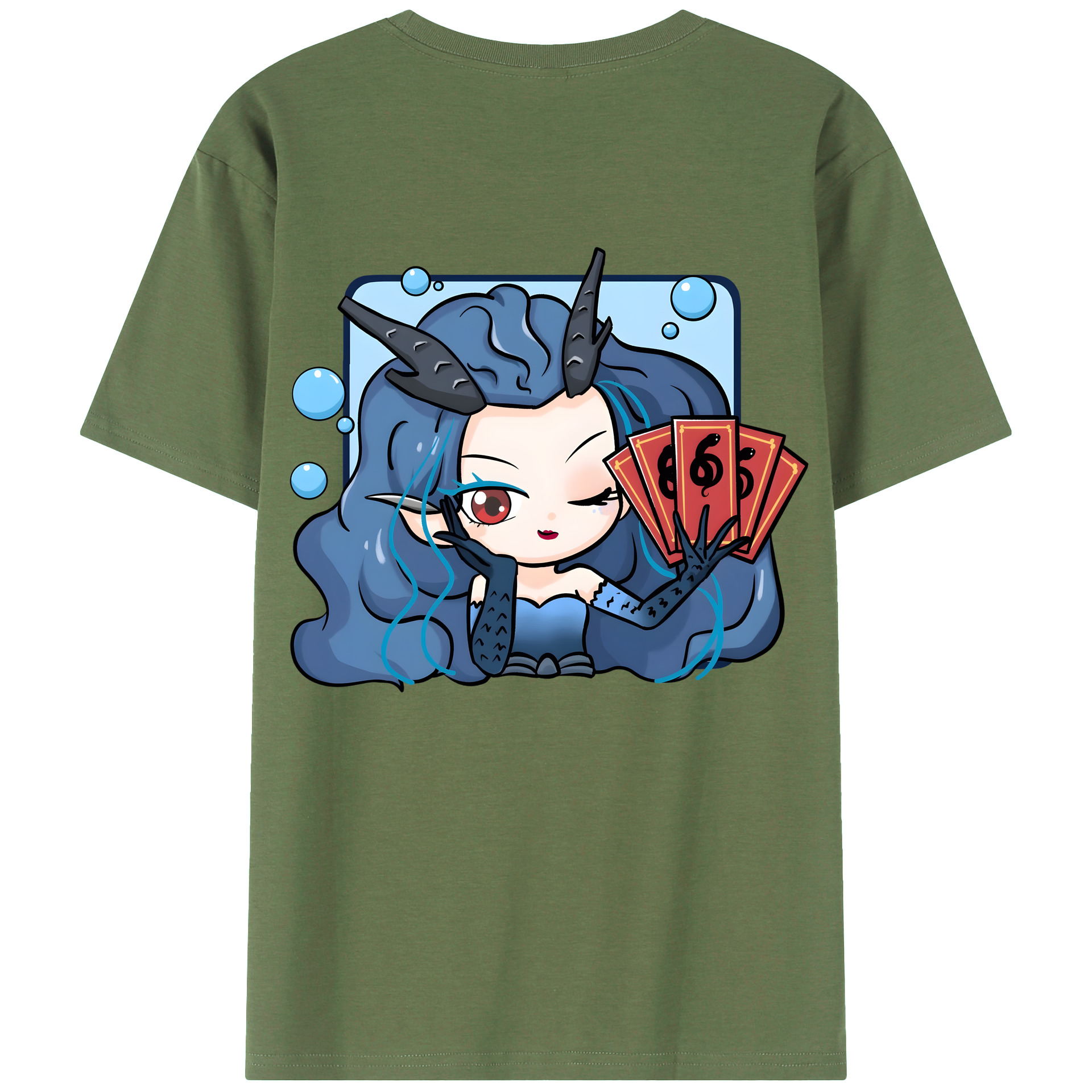 （画像用） Ne Zha 2 ナタ 魔童の大暴れ 綿100％ メンズ半袖Tシャツ（バックプリント） 通気性
